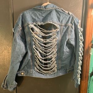 Distressed Denim Jacket